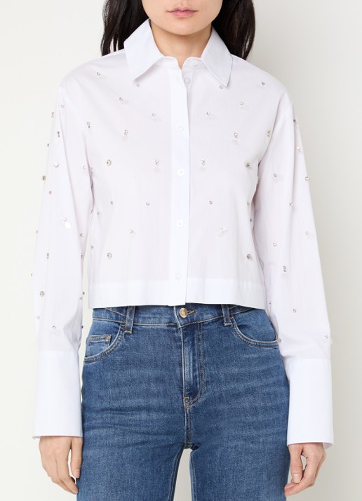 Liu Jo Cropped blouse met strass