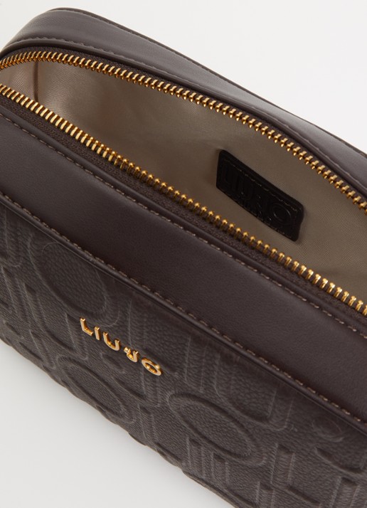 Liu Jo Crossbody tas met logoprint  - detail 2 donkerbruin