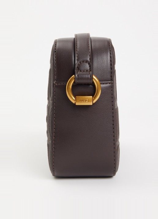 Liu Jo Crossbody tas met logoprint  - detail 3 donkerbruin