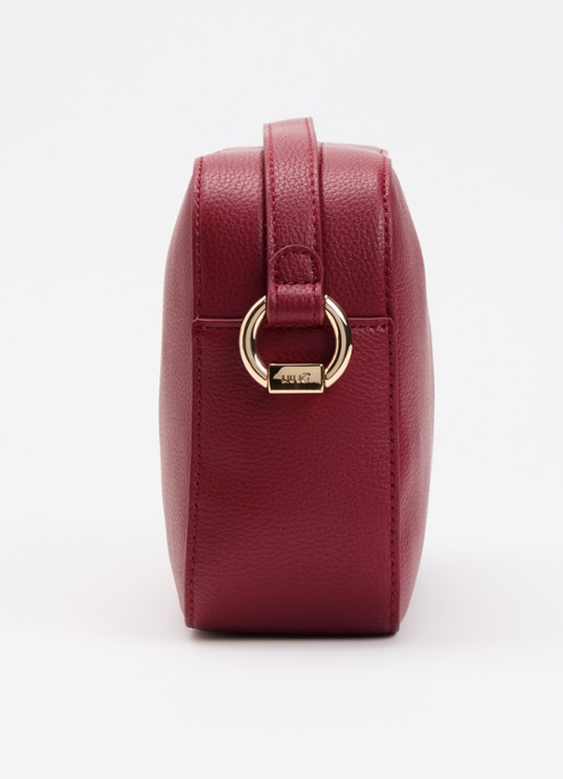 Liu Jo Crossbodytas met logo en verstelbare schouderriem  - detail 3 donkerrood