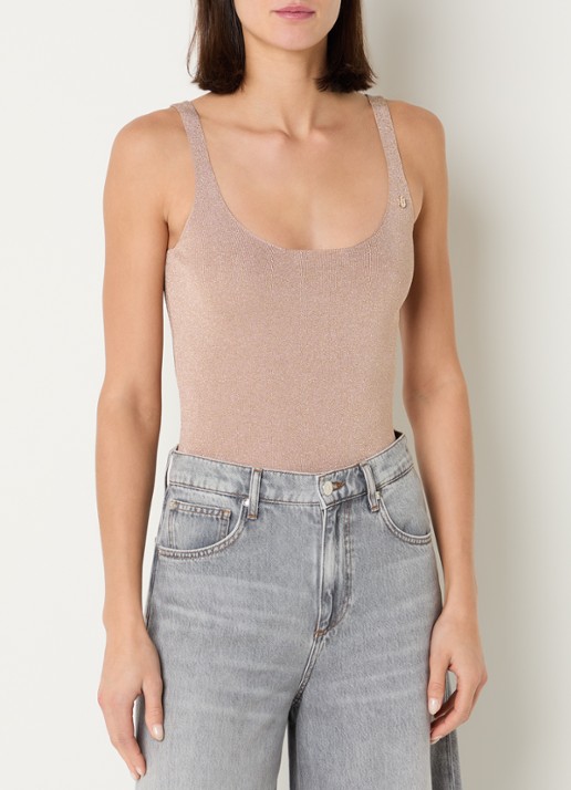 Liu Jo Fijngebreide tanktop met lurex
