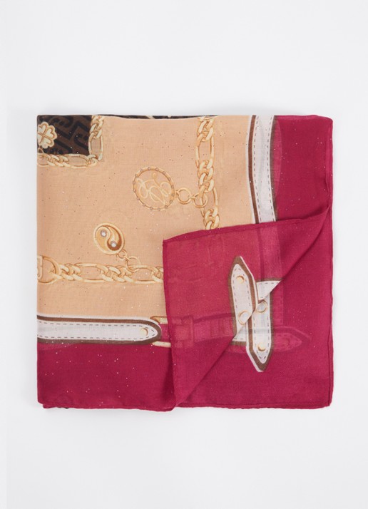 Liu Jo Foulard sjaal met logoprint en glitter