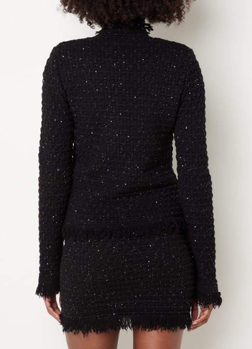 Liu Jo Giacca jack met tweed-look - achterkant 4 zwart