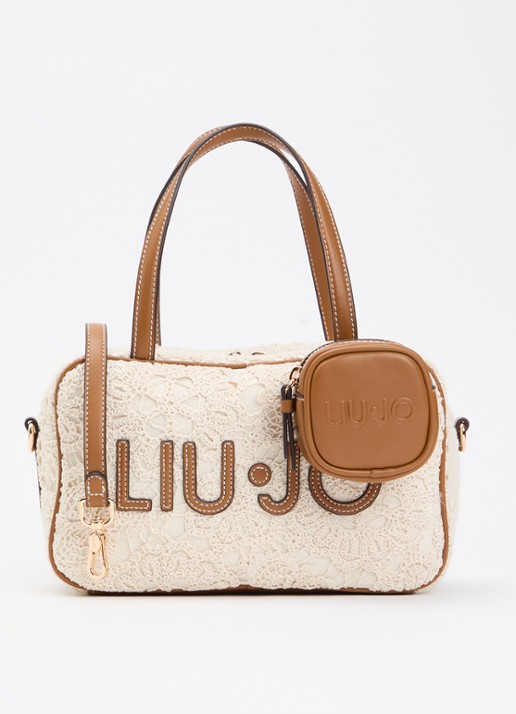Liu Jo Handtas met logo en afneembare schouderriem