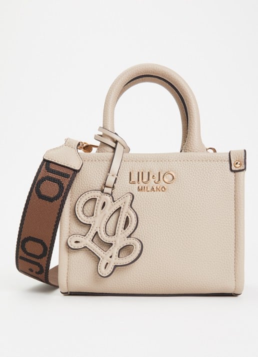 Liu Jo Handtas met tasbedel en logo  - voorkant creme