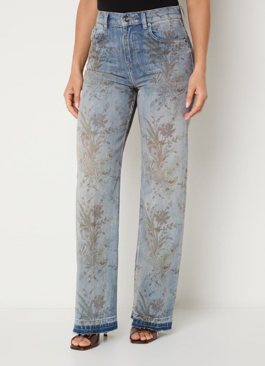 Liu Jo High waist flared fit jeans met gekleurde wassing