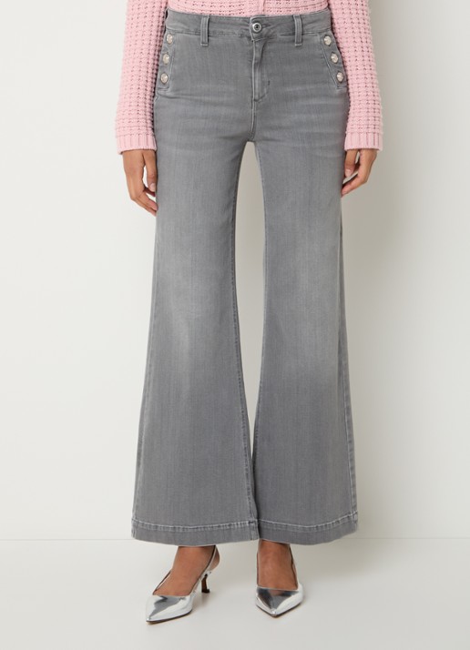 Liu Jo High waist flared jeans met medium wassing