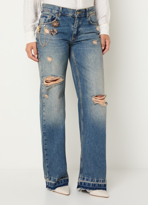 Liu Jo High waist loose fit jeans met medium wassing