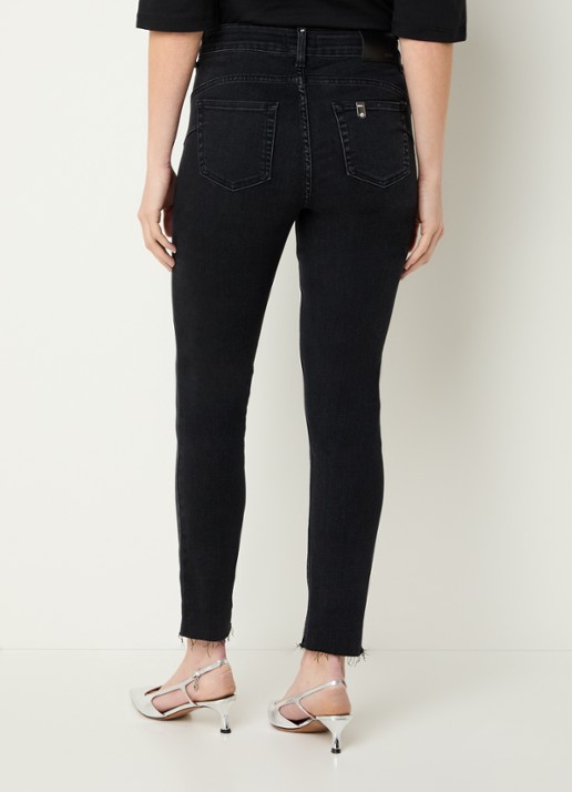 Liu Jo High waist skinny jeans  met gekleurde wassing - achterkant 3 zwart