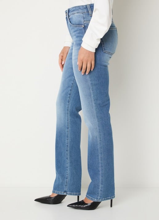 Liu Jo Low waist skinny jeans met lichte wassing - detail 5 indigo