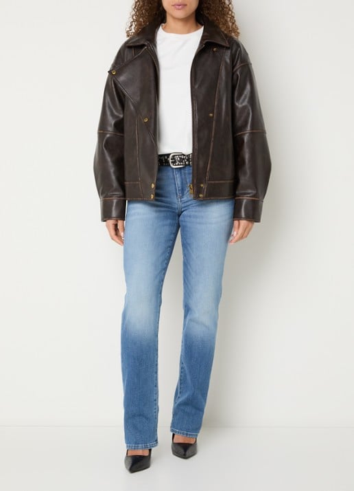Liu Jo Low waist skinny jeans met lichte wassing - voorkant 3 indigo