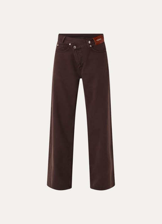 Liu Jo Low waist straight fit jeans met gekleurde wassing - voorkant 3 donkerbruin