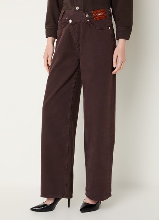 Liu Jo Low waist straight fit jeans met gekleurde wassing