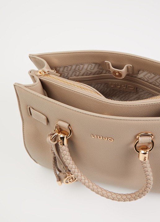 Liu Jo Medium handtas met afneembare schouderriem - detail 3 creme