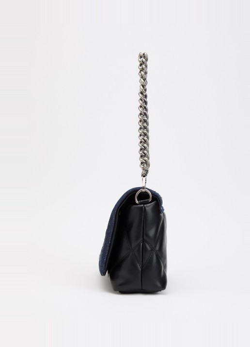 Liu Jo Medium LaPuffy crossbodytas met quilt patroon en afneembare schouderriem - detail 2 donkerblauw