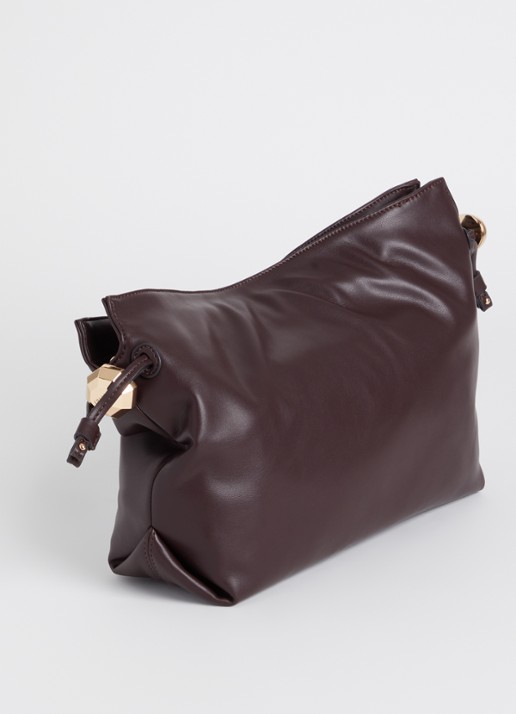 Liu Jo Medium Riccy schoudertas met afneembare schouderriem  - achterkant 5 aubergine