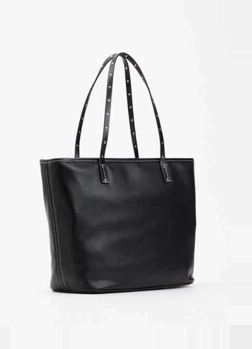 Liu Jo Medium shopper met logo - achterkant 2 zwart