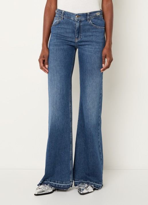 Liu Jo Mid waist flared jeans met medium wassing