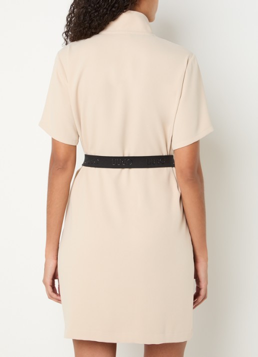 Liu Jo Mini jurk met ceintuur - achterkant beige