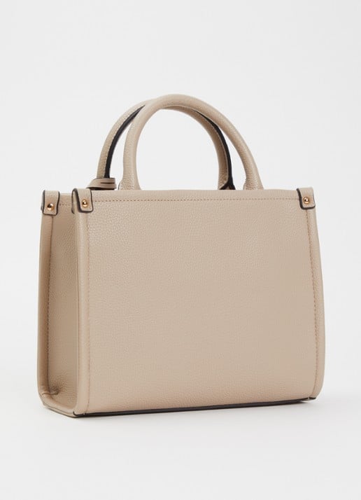 Liu Jo Ridhi handtas met tasbedel en logo - achterkant 5 donkerbeige