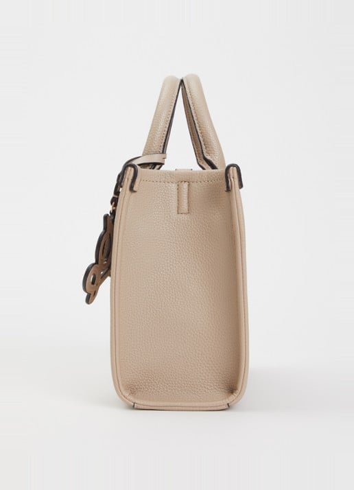 Liu Jo Ridhi handtas met tasbedel en logo - detail 3 donkerbeige