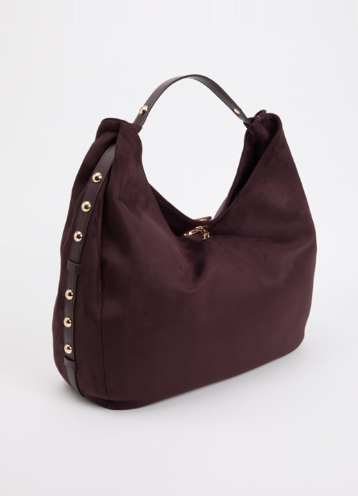 Liu Jo Schoudertas met studs - achterkant 2 aubergine