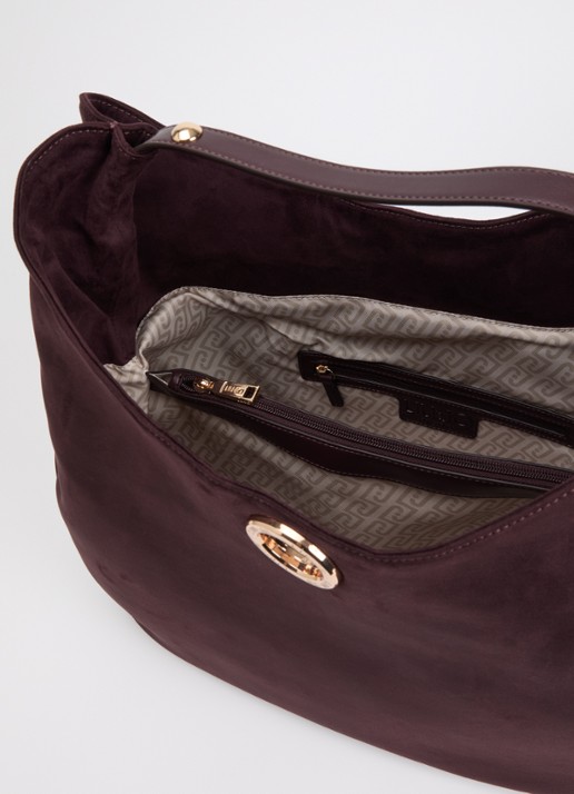 Liu Jo Schoudertas met studs - detail 3 aubergine