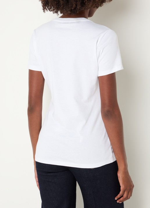Liu Jo T-shirt met logoprint - achterkant wit