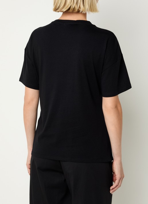 Liu Jo T-shirt met strass - achterkant 4 zwart