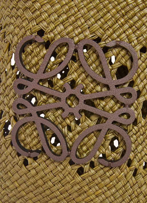LOEWE Anagram crossbodytas met kalfsleren details - detail 4 olijfgroen