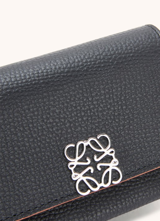 LOEWE Anagram portemonnee van kalfsleer - detail 6 zwart