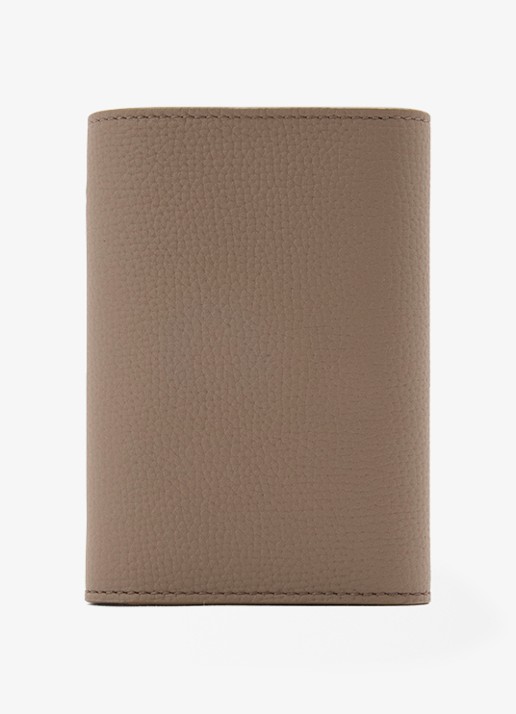 LOEWE Anagram Small portemonnee van kalfsleer - achterkant 3 taupe