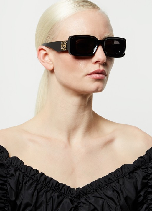 LOEWE Anagram zonnebril LW40101I - voorkant 2 zwart