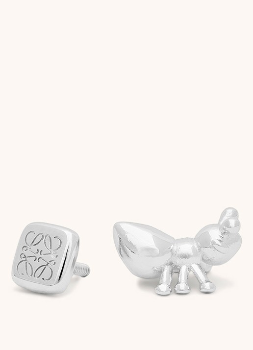 LOEWE Ant tasbedel met logo - detail zilver