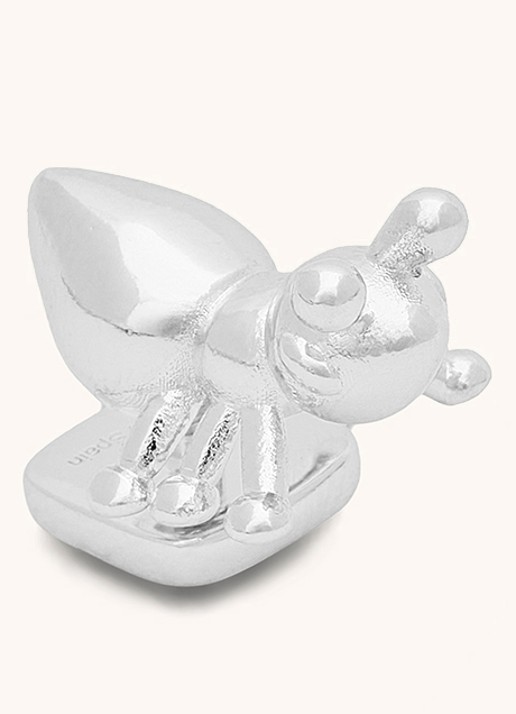 LOEWE Ant tasbedel met logo - voorkant 3 zilver