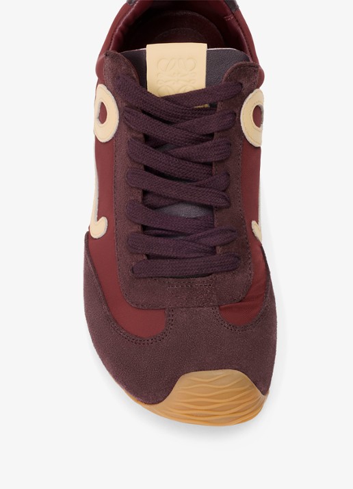 LOEWE Ballet Runner 2.0 sneaker met suède details - detail 5 donkerrood