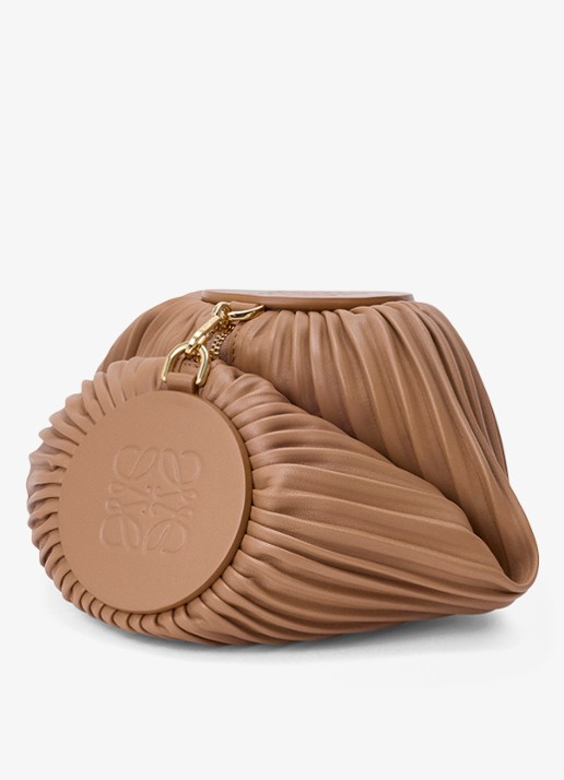 LOEWE Bracelet schoudertas van lamsleer - voorkant 5 bruin