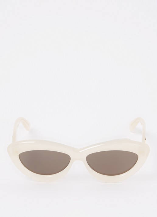 LOEWE Curvy zonnebril LW40096I - detail 3 gebroken wit