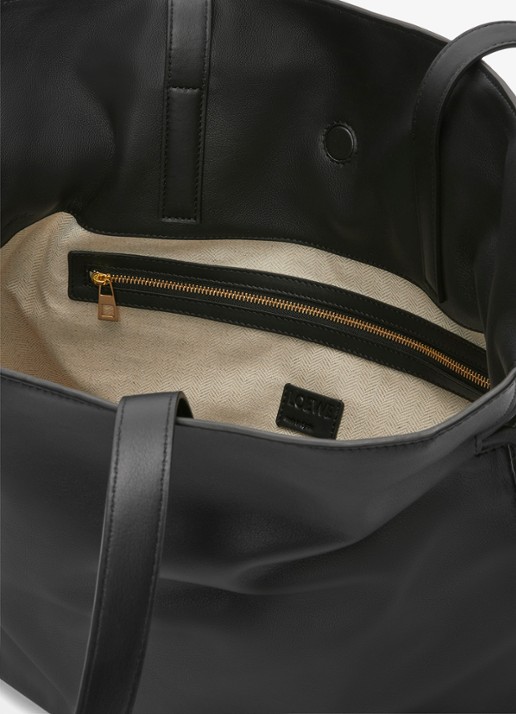 LOEWE Flamenco Large clutch van kalfsleer - detail 3 zwart