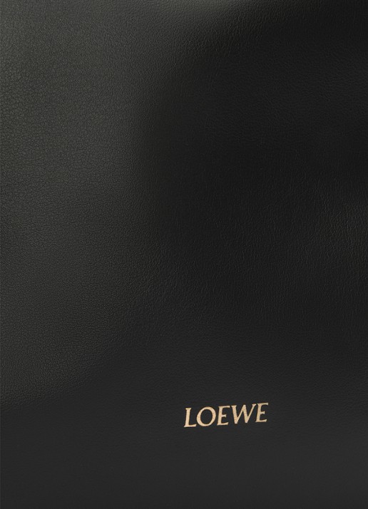 LOEWE Flamenco Large clutch van kalfsleer - detail 4 zwart