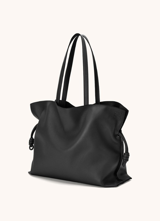 LOEWE Flamenco XL schoudertas van kalfsleer - achterkant 6 zwart