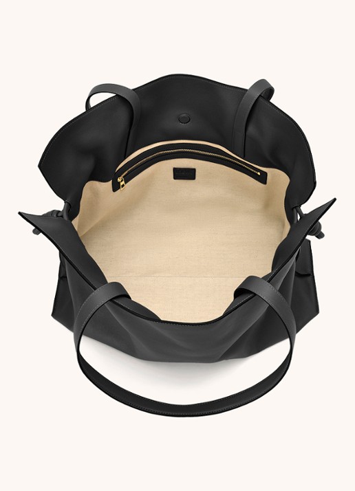 LOEWE Flamenco XL schoudertas van kalfsleer - detail 4 zwart