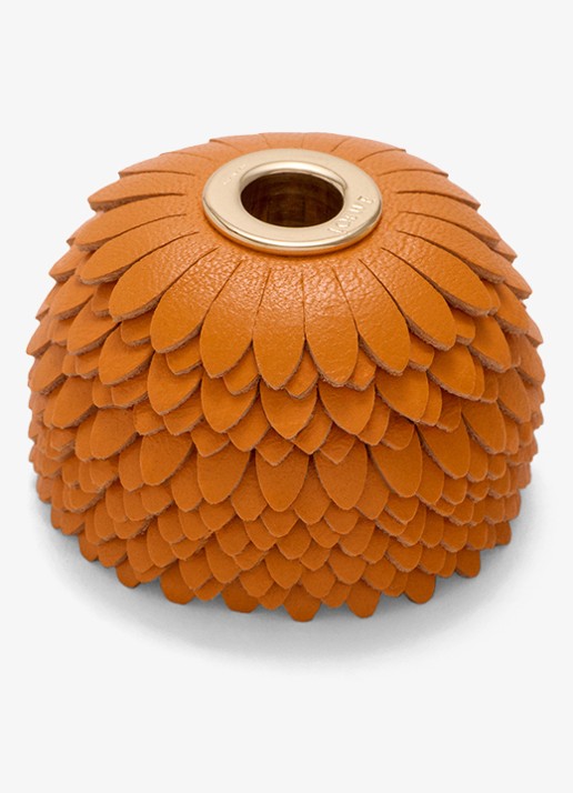 LOEWE Flower Dice tasbedel van kalfsleer
