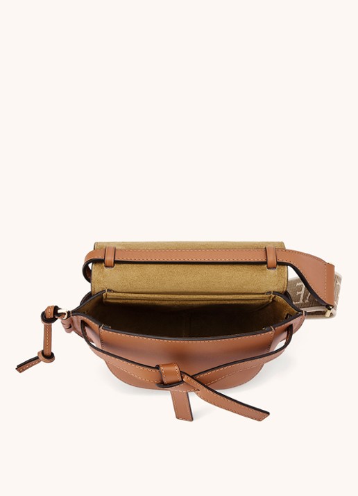 LOEWE Gate Dual heuptas van kalfsleer - detail 4 oranjebruin