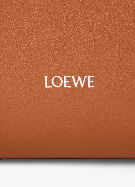 LOEWE Hammock Flip handtas van kalfsleer - detail 4 bruin