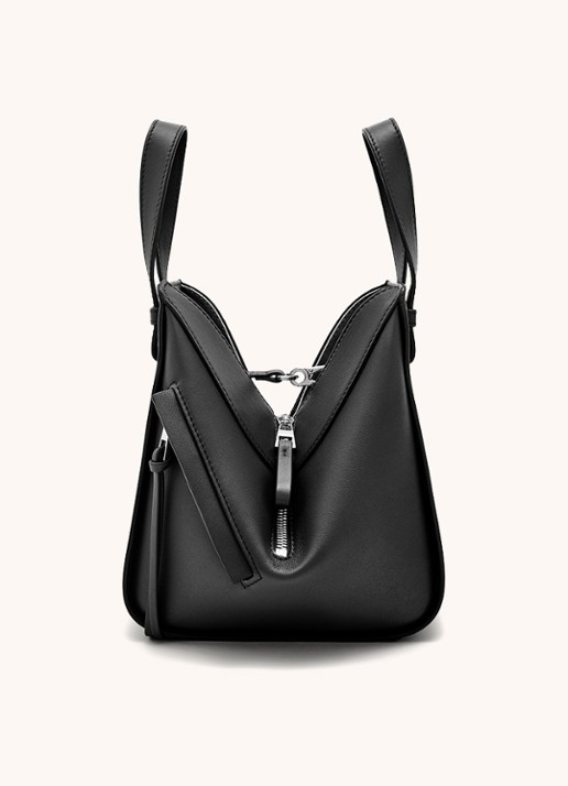 LOEWE Hammock handtas van kalfsleer - detail 3 zwart