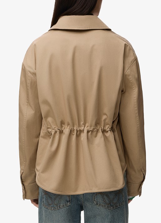 LOEWE Jack met opgestikte zakken - achterkant beige