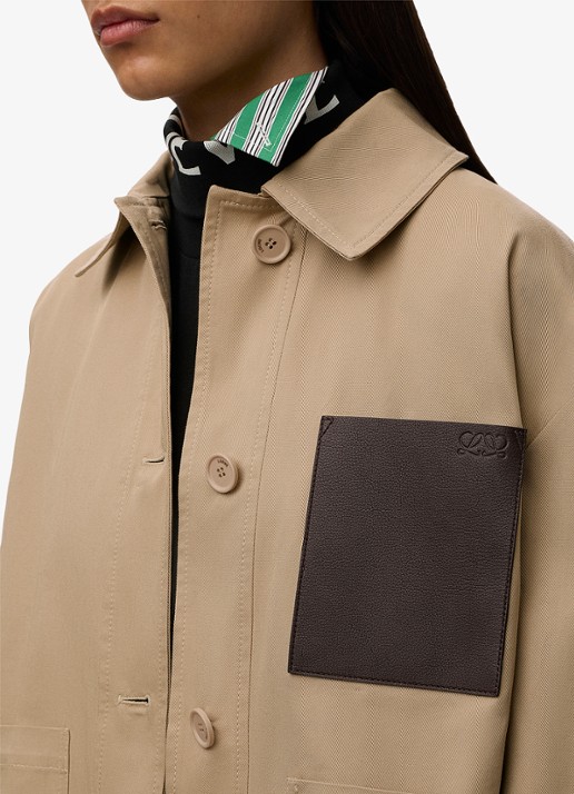LOEWE Jack met opgestikte zakken - detail 4 beige