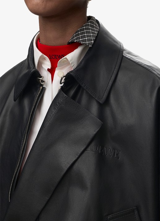 LOEWE Jack van kalfsleer met steekzakken - detail 4 zwart