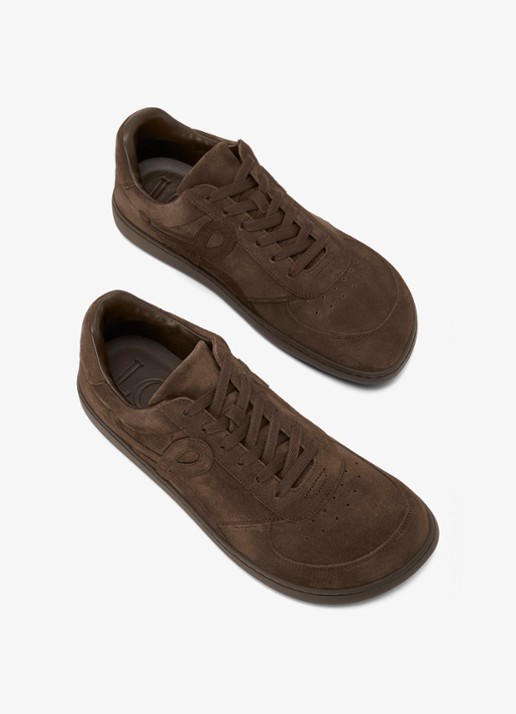 LOEWE Jambo sneaker van kalfssuède - detail 2 donkerbruin